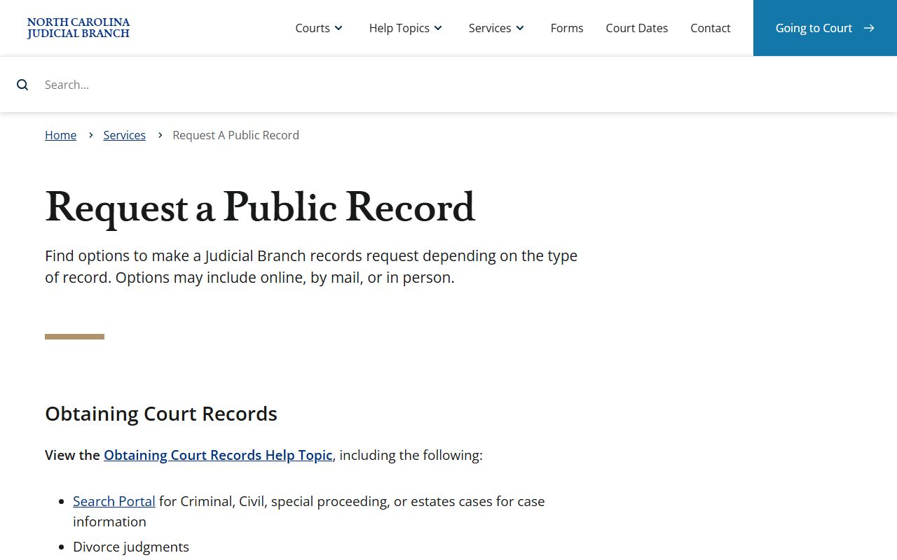 Wayne County Clerk of Superior Court public record request routing