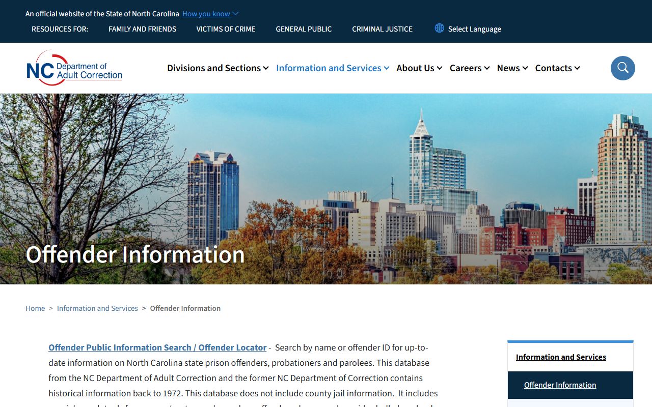 Wayne County arrest records and court charges N.C. DAC offender searches