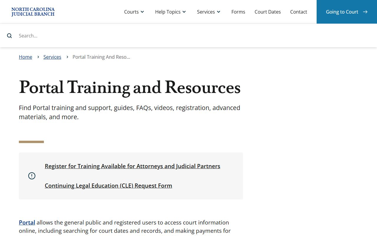 Wayne County court records Portal training and resources