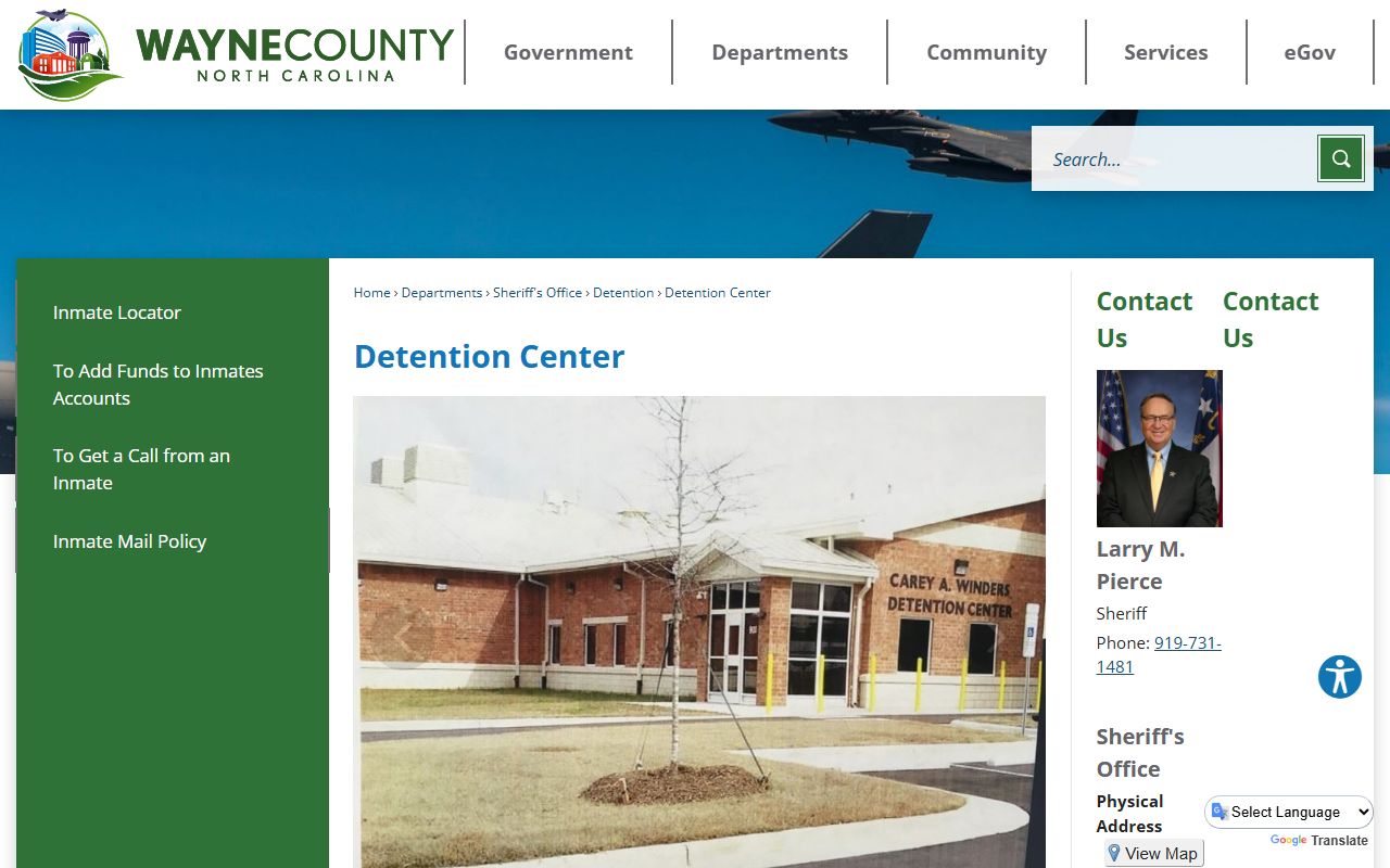 Wayne County inmate records Detention Center source